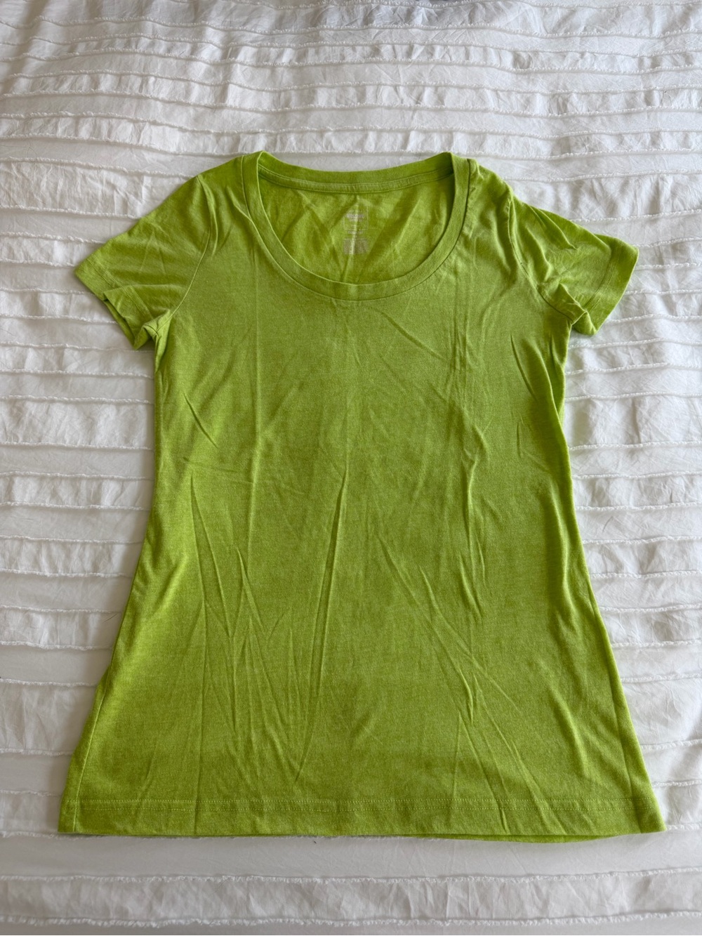 Mossimo Supply Co. Lime Green Scoop Neck Short Sleeve Tee
